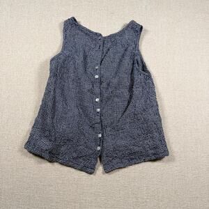 women's cottagecore vintage 90's top shirt nailshead plaid print small farmcore